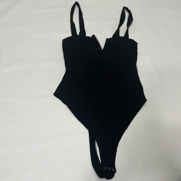 FREE PEOPLE‎ INTIMATEY BLACK BODYSUIT SIZE S - Picture 2 of 11